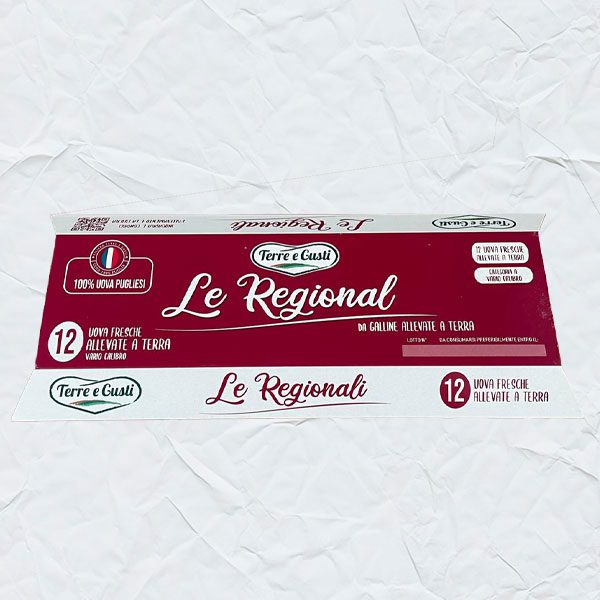 Cluster Uova in cartoncino teso chiuso, con design personalizzato