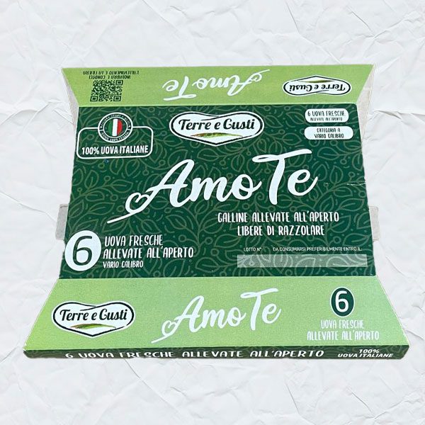 Cluster Uova in cartoncino teso chiuso, con design personalizzato