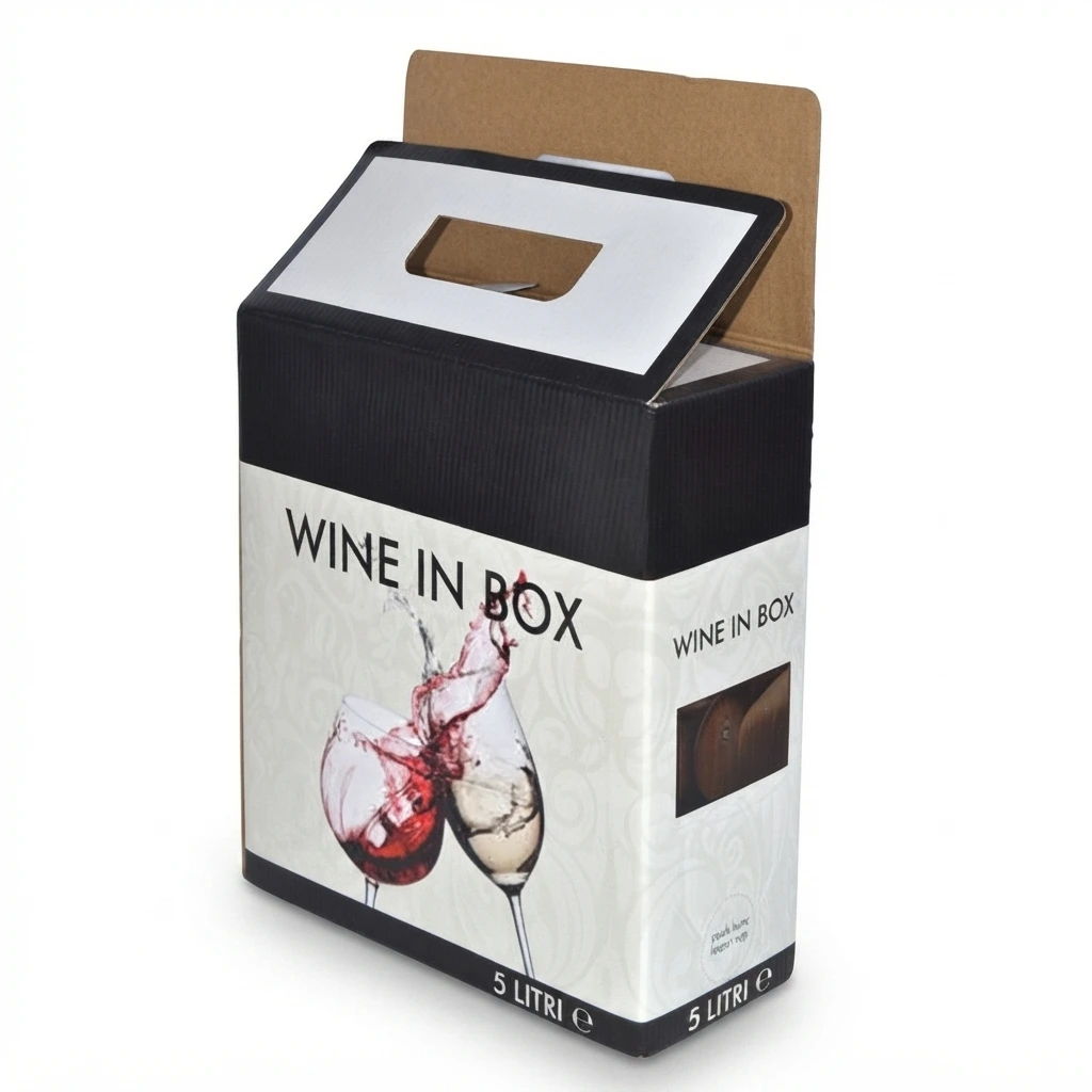 Bag-in-Box vino Cartobox - scatola in cartone con sacca alimentare interna